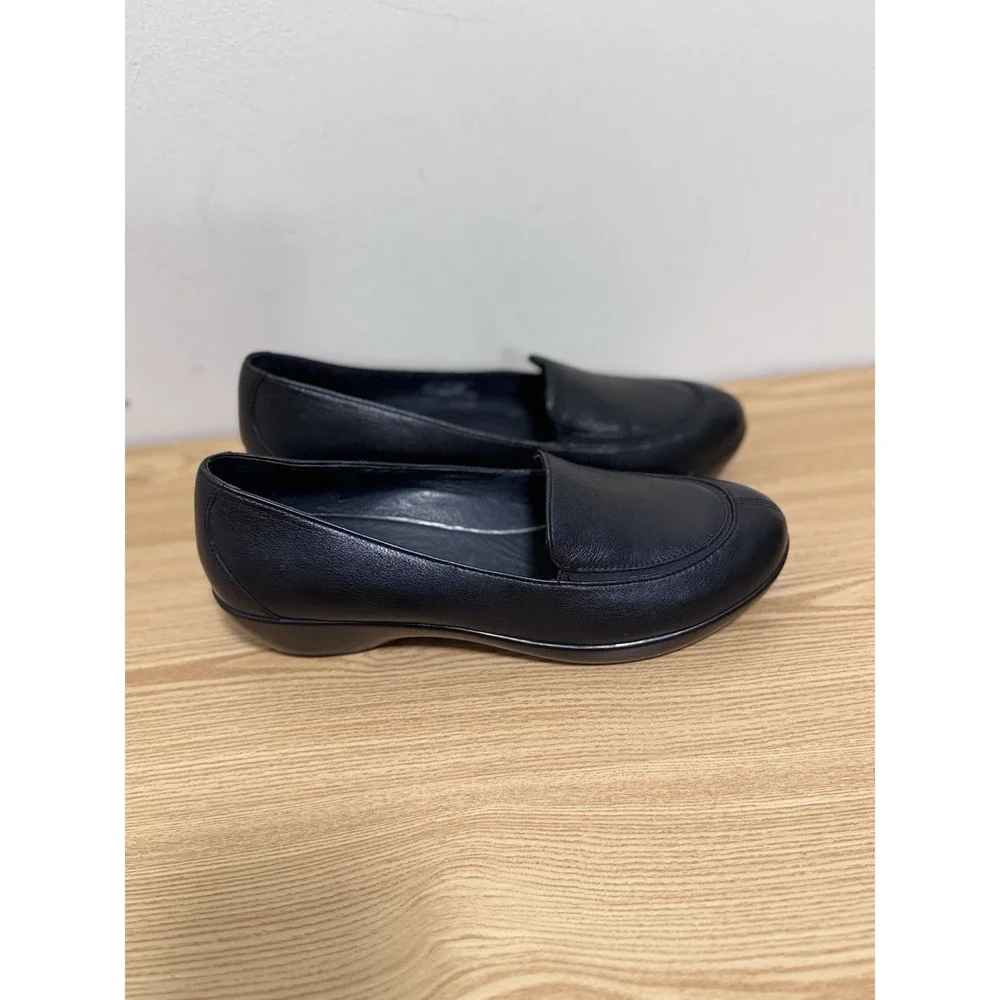 Dansko Shoes Womens Debra Wedge Loafer Black Leather 41 Us 10.5 11 Slip On Shoes